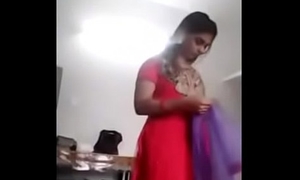 South Indian girl clothing change